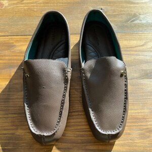 Florsheim Loafers Size 11.5 Mens Grafton Brown Leather Driver Slip On Shoes NIB